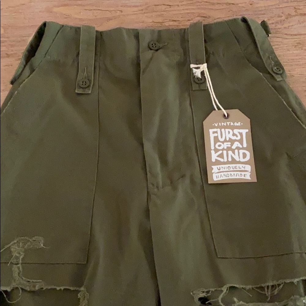Green khaki one of a kind pants